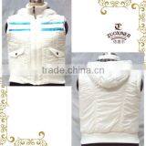 Padded Sleeveless Jacket With Hood for Lady thumbnail-1