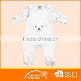 Winter Romper White 2 Piece Baby Romper Suit thumbnail-3