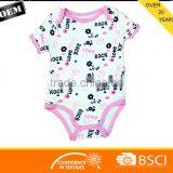 New Design Printed Baby Romper With Custom Logo Pattern Printing With Bib and Pant thumbnail-2