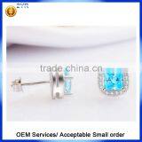 Factory Top Sale 925 Sterling Silver AAA Zircon Earrings With Stud thumbnail-2