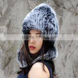 CX-C-01B 2017 New Design Fashion China Supplier Winter Fox Fur Hat And Ring Scarf Set thumbnail-3