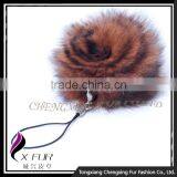 CX-A-54B 2016 Fashion Wholesale Cheap Rex Rabbit Fur Cell Phone Charm Chain thumbnail-1