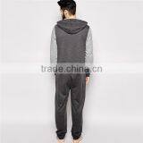 Cheap Wholesale Loungewear Adult Onesie With Contrast Sleeves thumbnail-2