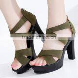 Ladies Fashion Shoes Women Sexy Big Size High Heel Sandals thumbnail-1