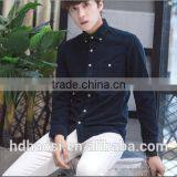 2016 Autumn New Arrival 100% Polyester Corduroy Fashion Long Sleeve Mens Dress Shirts thumbnail-6