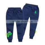 China Supplier Boy Trousers Wholesale100%Cotton Kids Wear Casual Children Embroidery Trouser Pants thumbnail-2