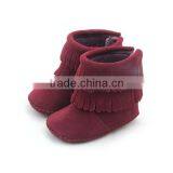 High Quality Toddler Baby Girls Boys Soft Sole Moccasins Leather Boots thumbnail-4