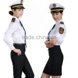 Customize High Quality Elegant Perfect Fit Skirt Suits and Pants Suits Uniforms for Airline Stewardess thumbnail-1