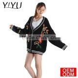 Floral Embroidery Sweater Female Fashion 2017 Winter Hand Knitted Cardigan Sweater thumbnail-3