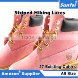 Round 4mm Rope Stripe Shoelace Sneaker Hiking Walking Cambat Boot Shoelace in Different Length - Boot Lace Long Lasting Shoelace thumbnail-6