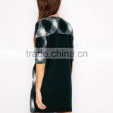 2014 Wholesale Oversized Dress in Geometric Wool thumbnail-3