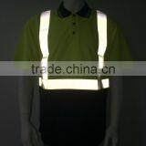 Hi Vis 100% Polyester Reflective Birdeye Safety Flame Retardant Polo Shirt thumbnail-3