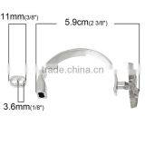 Half Bracelet Bangle Bar With Slider Hook Clasps Owl Halloween Silver Tone 5.9cm X3.2cm 11mm X7mm thumbnail-2