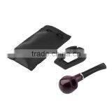 New 1x Durable Wooden Tobacco Pipe + Smoking Pipe Stand + Cigar Cigarette Smoking Pipe Leather Case Cover thumbnail-1