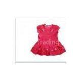 Sleeveless Cool Hot Red All Cotton Infant Flower Girl Dress Coat For Summer thumbnail-1