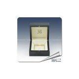 Custom Black Wood Clipped Ring Box Wholesale thumbnail-2