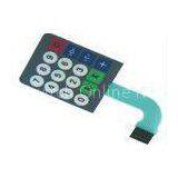 Black Moisture Proof Membrane Touch Switch Keypad With Flat Cable