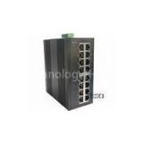 24 VDC Optical Ethernet Switch DIN Rail High Speed With FCC Part 15