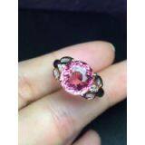Neffly Jewelry Natural Tourmaline 18 k Gold Ring Set With Diamonds, Hot New Models. thumbnail-1