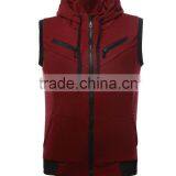 Bulk Order OEM Services Custom Sleeveless Wholesale Cotton Hoodie Sweatshirt Zip Coat thumbnail-1