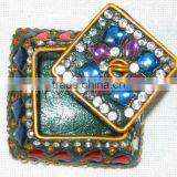 Beaded Jewellery Box, Lac Work Jewellery Box, Fancy Jewellery Box thumbnail-1