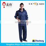 Durable Adult Waterproof Plastic Pant Blue Rain Jackets thumbnail-2