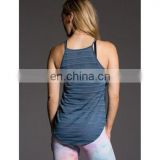 high neck yoga tank quick dry stripes women fitness sports tank top