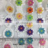 2017 Multicolor Flower Fancy Lace Design for Grament and Home Textiles thumbnail-2