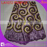 African Lace Fabrics Wedding Dresses LA1071 Sky thumbnail-2