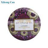 Wholesale Custom Printed Emboss Small Round New Scented Soy Candle Tin Box thumbnail-3