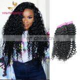 Factory direct Malaysian human virgin 9A grade hair weaving in deep curl wholesale price