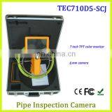 Waterproof Sewer Pipe Inspection Camera with 20m to 40m fiber glass cable TEC710D5-SCJ