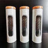 With Window D85H225 Red / White Color Noodle Jar Square Tin Box PVC Customized Size thumbnail-1