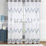 Hot Sale 100% Polyester Embroidery Sheer Curtain Drape in the Living Room thumbnail-1