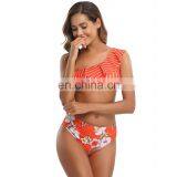 2020 Two Pieces One Shoulder Brazilian Sexy Ladies Push-up Women Swimwear Swimsuit Beachwear Bathing Suit thumbnail-5