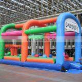 Commercial Fun Carnival Game Inflatable Gauntlet Wipeout Challenge Games Sport For Event thumbnail-2