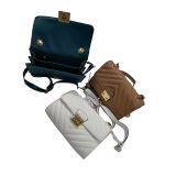 Designer Custom Lady Popular Chevron Quilting Pattern Shoulder Handbags Chunky Metal Chains Shoulder Crossbody thumbnail-5