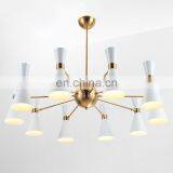 Современный индустриальный скандинавский художественный декор. Внутренний металлический люстра, светодиодная подвесная лампа thumbnail-2