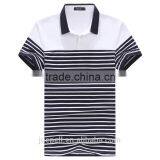 OEM 2015 Hot Sale High Quality Stripe Print Polo Shirt for Men thumbnail-1
