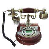 Wooden Antique Telephone, Caller ID Phone thumbnail-1