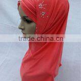 A455 Popular Beaded 2pcs Hijabs al Amira thumbnail-1