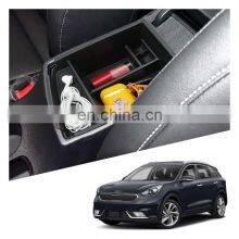 Interior Accessories Parts Silicone Armrest Rest Storage Box Center Control Console Organizer Tray For Kia Niro 2016-2021