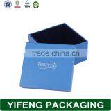 Logo Silver Foil Wholesale Blue Handmade Paper Watch Box thumbnail-2