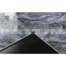 Construction Interior Wall and Floor Big Tile Dark Gray Thin Slab Tile