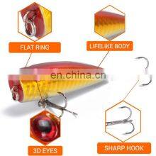 5 Colors 7cm, 9.3g Hot Selling Fishing Bait Popper Lure Saltwater Topwater Hard Lure thumbnail-3
