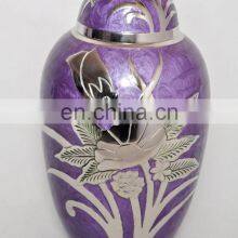 Pink Coloured Shiny Finished Metal Urns thumbnail-4