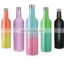 New Wine Shape 750ml Manufacture Bottle Logo Stainless Steel Insulated Vacuum Flask thumbnail-2