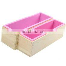 New 2021 DIY Rectangle Custom Logo Wood Handmade Silicone Soap Molds Soap Making thumbnail-2