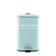 Square Kitchen Waste Bin Household Pedal Trash Can Bathroom Stainless Steel Pedal Bin