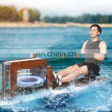 OEM Professional Good Home Foldable Rowing Machine Foldable Wooden Water Rower thumbnail-1
